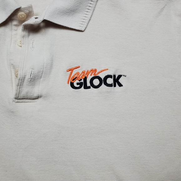 Team Glock Large Tan Embroidered Polo - Picture 2 of 4